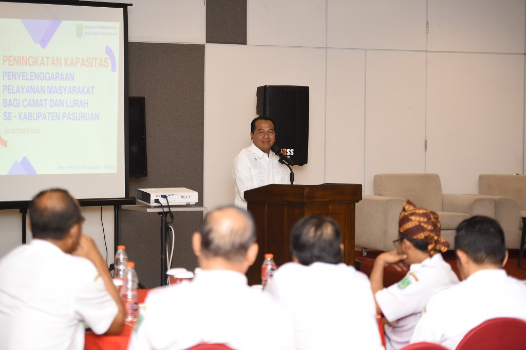 FGD Peningkatan Kapasitas Penyelenggara Pelayanan Masyarakat bagi Camat dan Lurah Se-Kabupaten Pasuruan