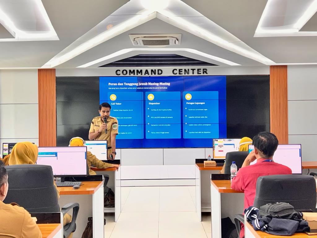 Bimbingan Teknis Call Taker dan Dispatcher 112 di Command Center