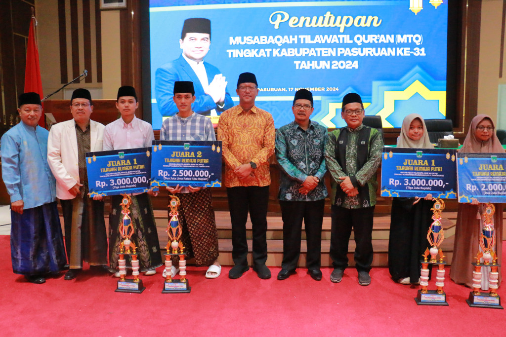 Penutupan Kafilah MTQ Tingkat Kabupaten Pasuruan ke - 31 Tahun 2024