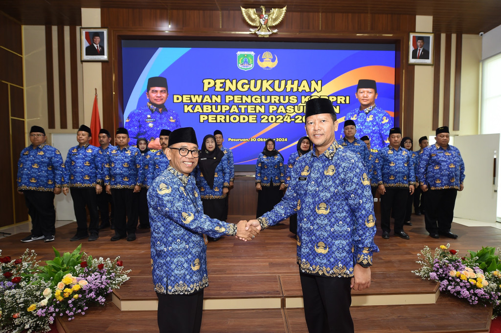 Pengukuhan Dewan Pengurus KORPRI Kabupaten Pasuruan Peridoe 2024-2029